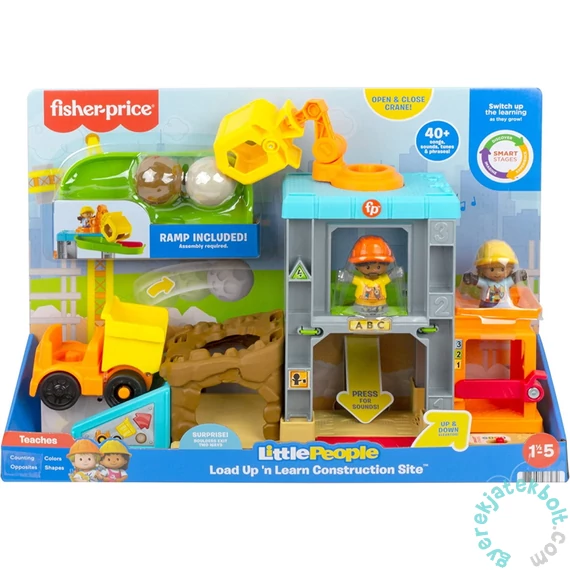 Fisher-Price Little People - Építkezés játékszett figurákkal (HCJ64)