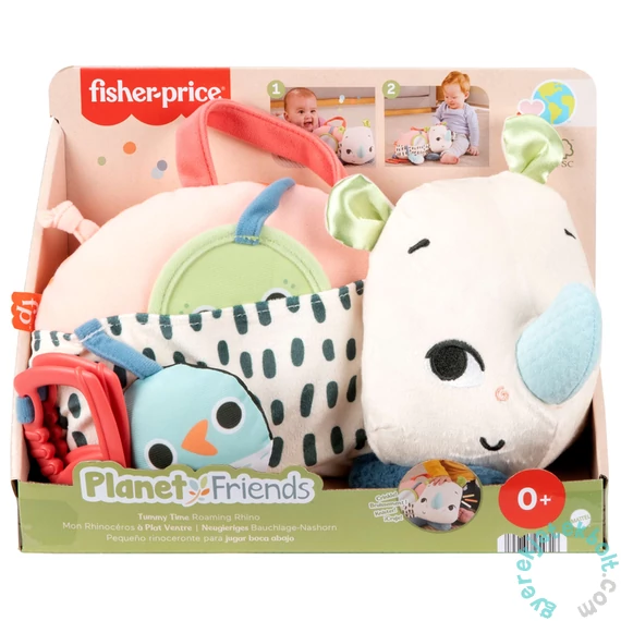 Fisher-Price Planet Friends - Pocakrinó babafoglalkoztató plüssjáték (HYR55)