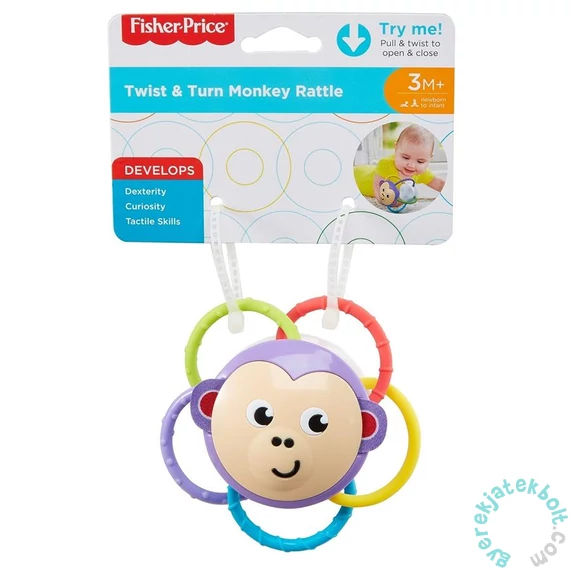 Fisher-Price Csavargatós csörgő - Majom (FVF45-FVF42)