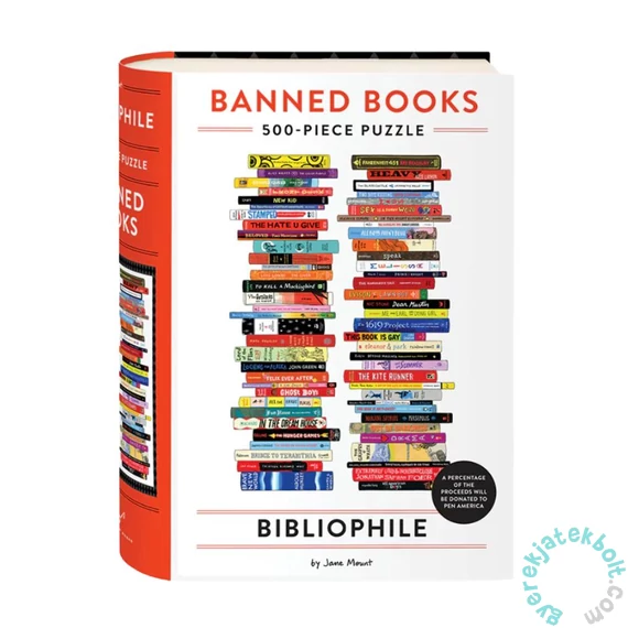 Chronicle Books 500 db-os puzzle - Bibliophile Banned Books (25142)