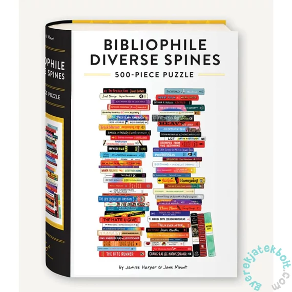 Chronicle Books 500 db-os puzzle - Bibliophile Diverse Spines (19882)