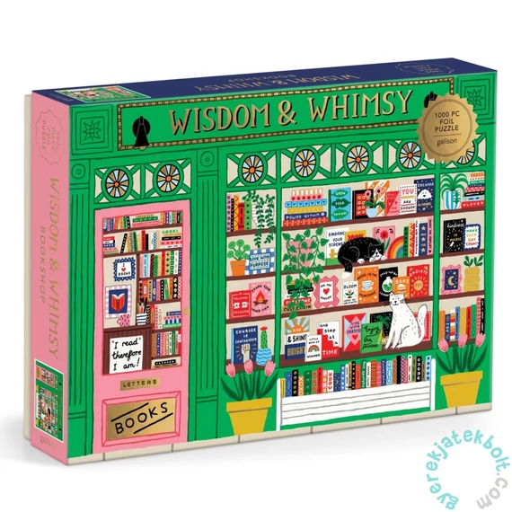 Galison 1000 db-os Fóliás puzzle - Wisdom and Whimsy Bookshop (88000)