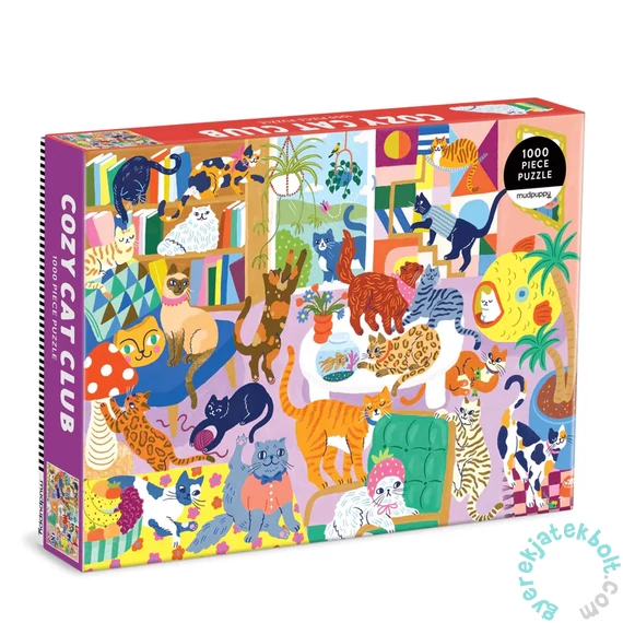 Galison 1000 db-os puzzle - Cozy Cat Club (87683)