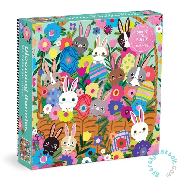 Galison 500 db-os Fóliás puzzle - Blooming Bunnies (87621)