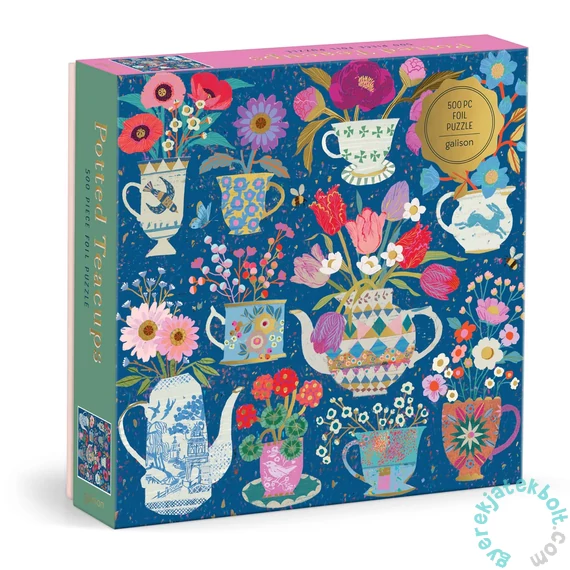 Galison 500 db-os Fóliás puzzle - Victoria Ball Potted Teacups (88154)