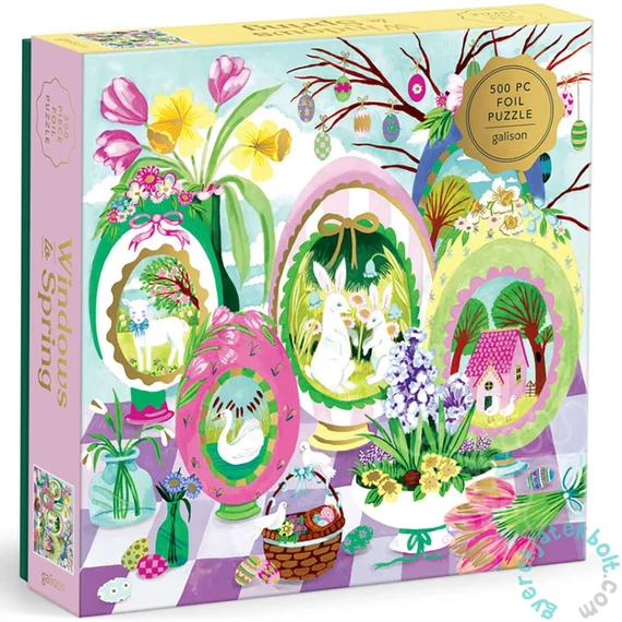 Galison 500 db-os Fóliás puzzle - Windows To Spring (88130)