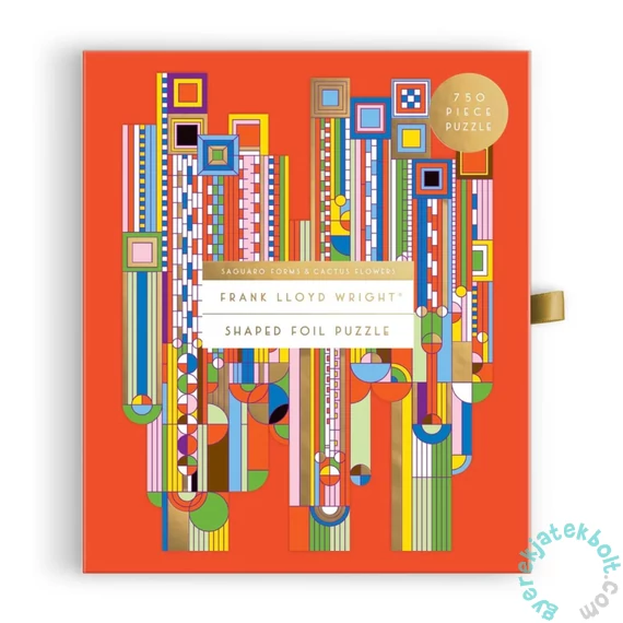 Galison 750 db-os Shaped Fóliás puzzle - Frank Lloyd Wright - Saguaro Cactus and Forms (88567)