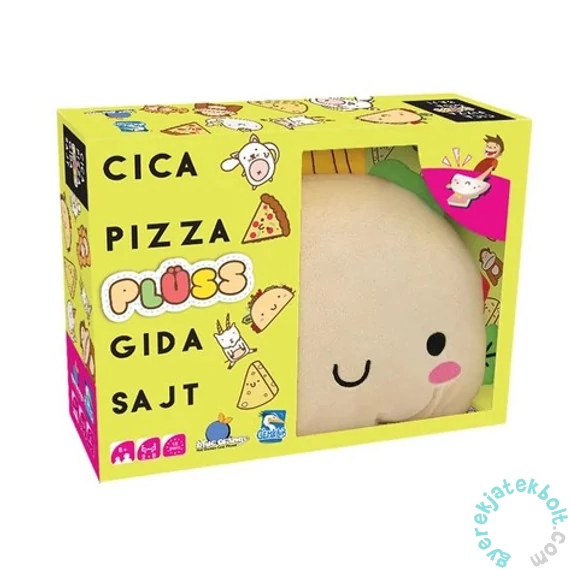 Cica, pizza, plüss, gida, sajt társasjáték (BLU34872)