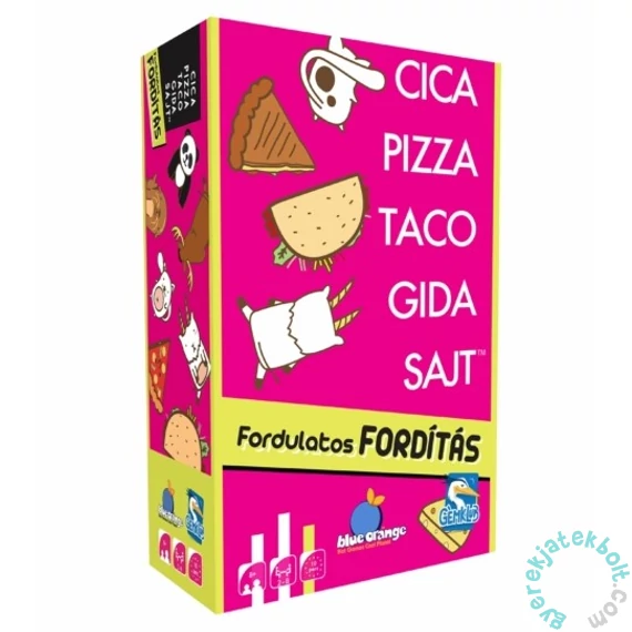 Cica, pizza, taco, gida, sajt: Fordulatos fordítás (BLU34850)