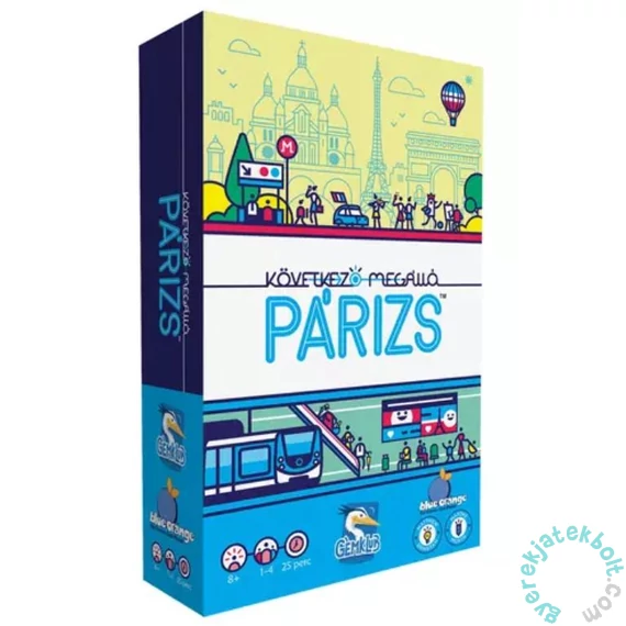Következő megálló: Párizs társasjáték (BLU34868)