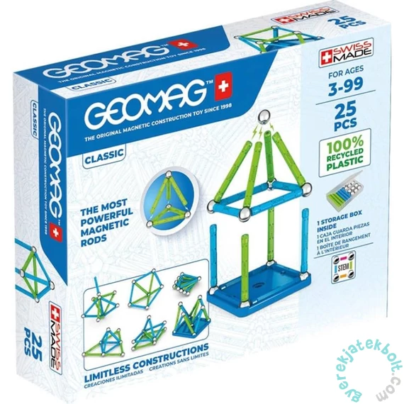 Geomag Classic Green Line 25 db mágneses építőjáték