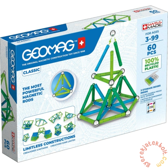 Geomag Classic Green Line 60 db mágneses építőjáték