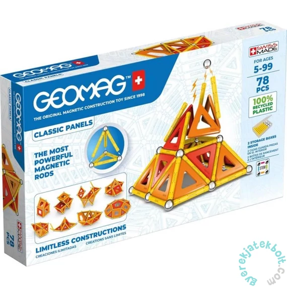 Geomag Classic Panel 78 db mágneses építőjáték 