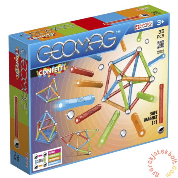 Geomag Confetti 35 db-os mágneses építőjáték készlet 