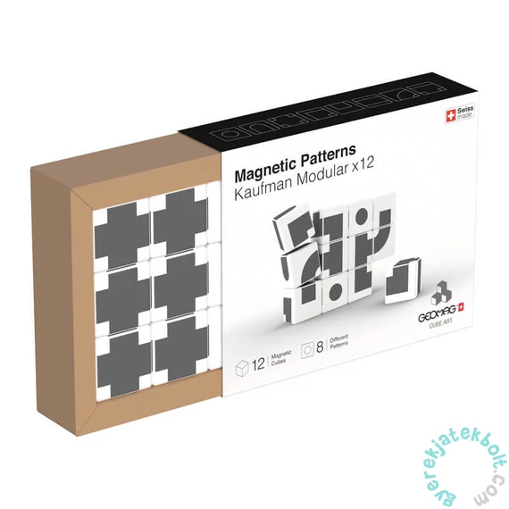 Geomag Cube Art Kaufman 12 db-os mágneses építőjáték készlet (GMG00005)