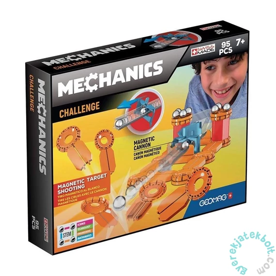 Geomag Mechanics Challenge 95 db-os mágneses építőjáték készlet