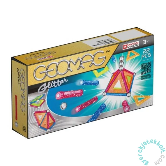 Geomag Glitter Panels 22 db-os mágneses építőjáték készlet