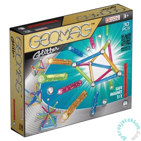 Geomag Glitter Panels 30 db-os mágneses építőjáték készlet