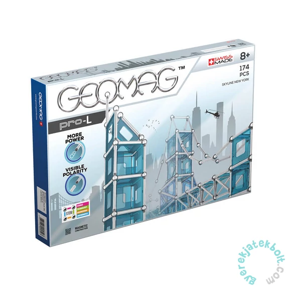 Geomag Pro-L Skyline NY 174 db-os mágneses építőjáték készlet (GMG00027)