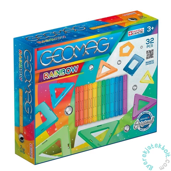 Geomag Rainbow 32 db-os mágneses építőjáték készlet