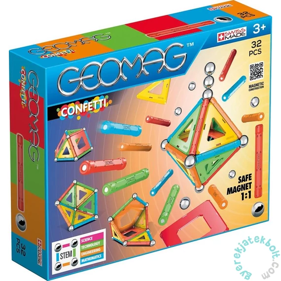 Geomag Confetti 32 db-os mágneses építőjáték készlet (GMG00350)