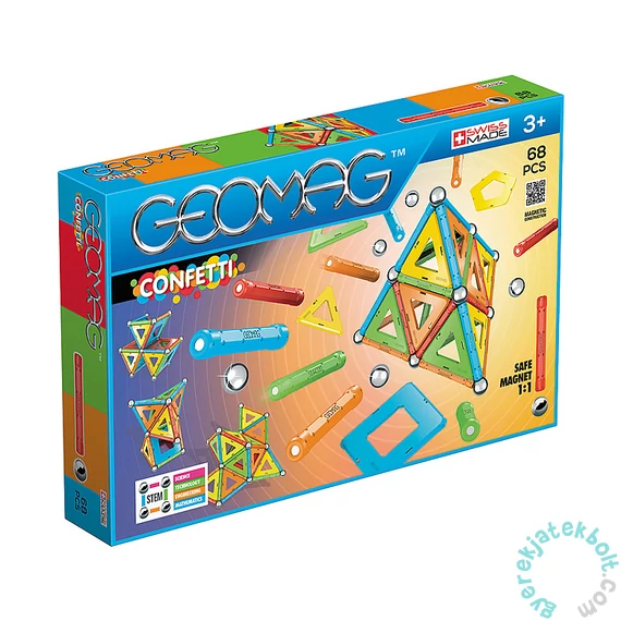 Geomag Confetti 68 db-os mágneses építőjáték készlet (GMG00355)