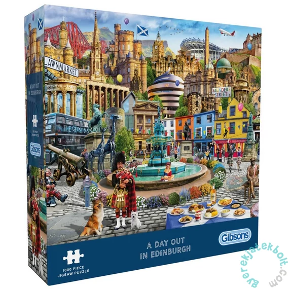 Gibsons 1000 db-os puzzle - A Day Out in Edinburgh (G6461)