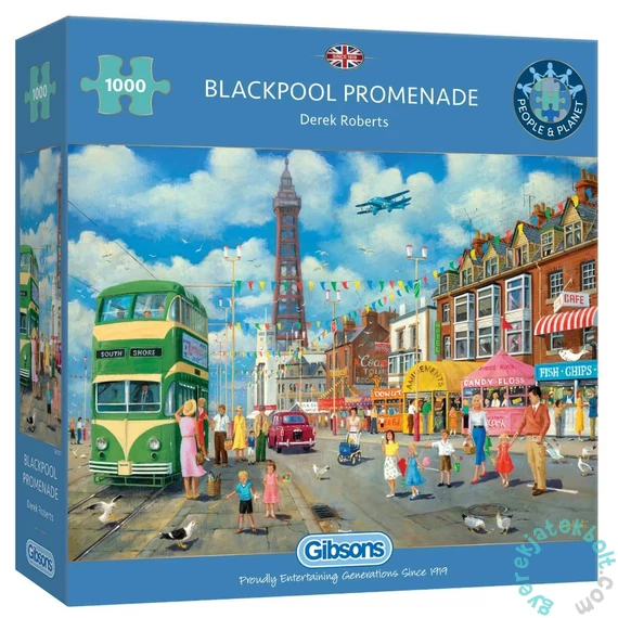 Gibsons 1000 db-os puzzle - Blackpool Promenade (G6351)
