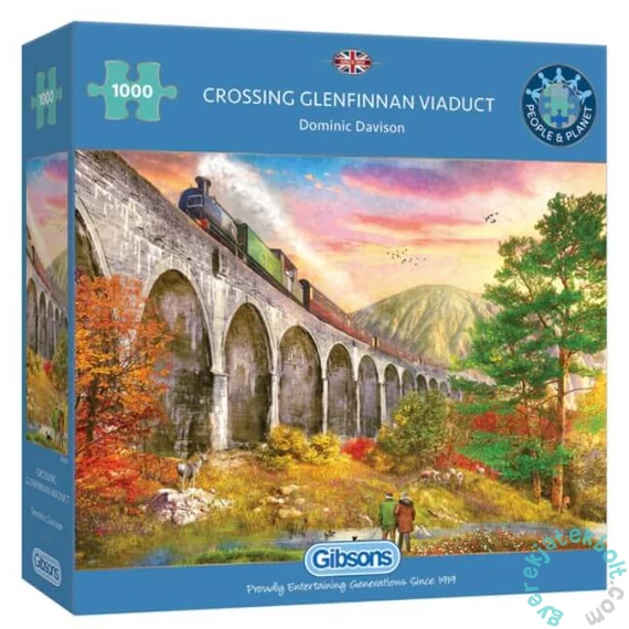 Gibsons 1000 db-os puzzle - Crossing Glenfinnan Viaduct (G6365)