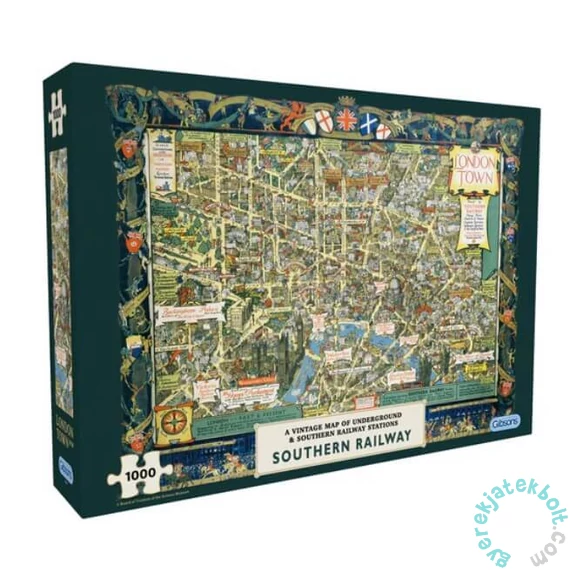 Gibsons 1000 db-os puzzle - London Town by Southern Railway (G7185)