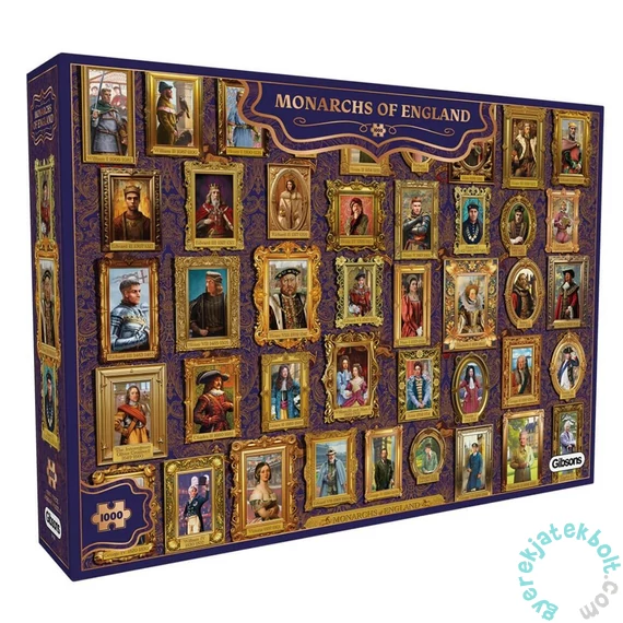 Gibsons 1000 db-os puzzle - Monarchs of England (G7156)
