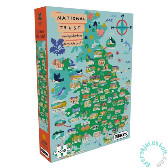 Gibsons 1000 db-os puzzle - National Trust - Across the Land (G7184)