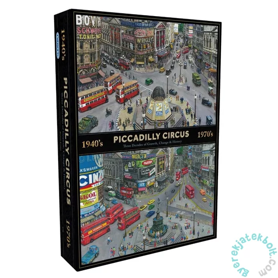 Gibsons 1000 db-os puzzle - Piccadilly Through the Decades (G7158)
