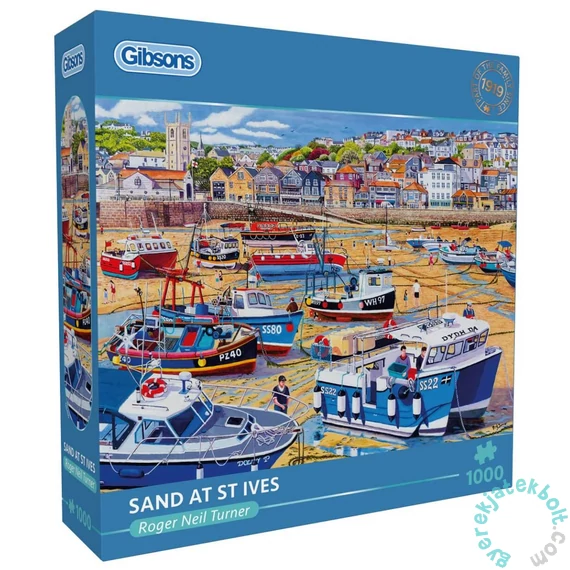 Gibsons 1000 db-os puzzle - Sand at St Ives (G6455)