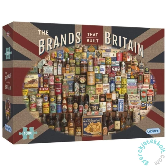 Gibsons 1000 db-os puzzle - The Brands that Built Britain (G7073)