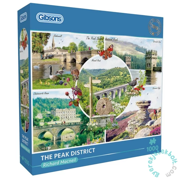 Gibsons 1000 db-os puzzle - The Peak District (G6464)