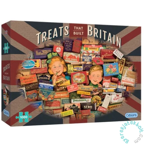 Gibsons 1000 db-os puzzle - Treats That Built Britain (G7126)