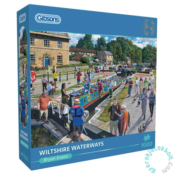 Gibsons 1000 db-os puzzle - Wiltshire Waterways (G6396)