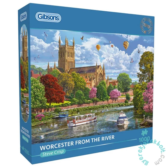 Gibsons 1000 db-os puzzle - Worcester from the River (G6454)