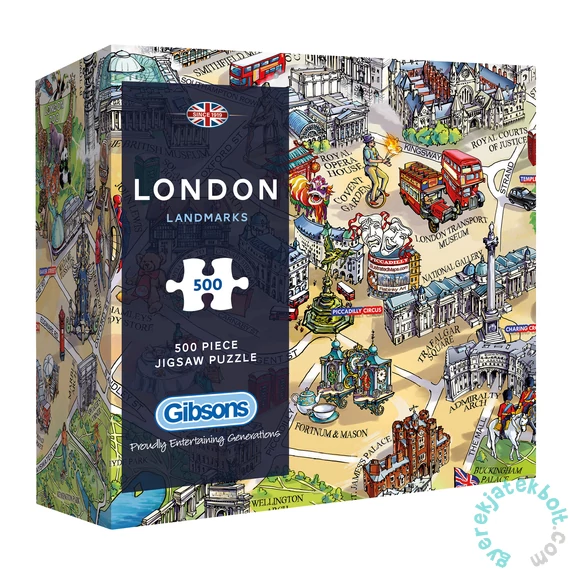 Gibsons 500 db-os puzzle - London Landmarks (G3402)
