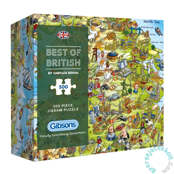 Gibsons 500 db-os puzzle - Best of British (G3431)