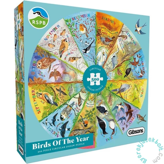 Gibsons 500 db-os puzzle - RSPB - Birds of the Year (G3706)