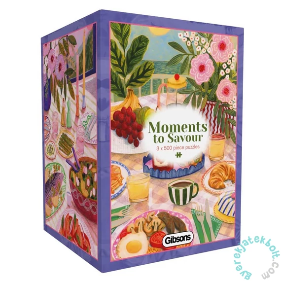 Gibsons 3x500 db-os Gift puzzle - Moments to Savour (G5503)
