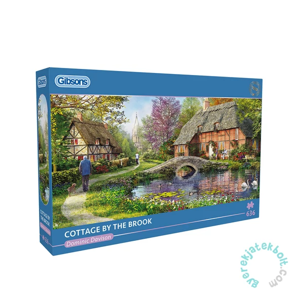 Gibsons 636 db-os puzzle - Cottage by the Brook (G4050)