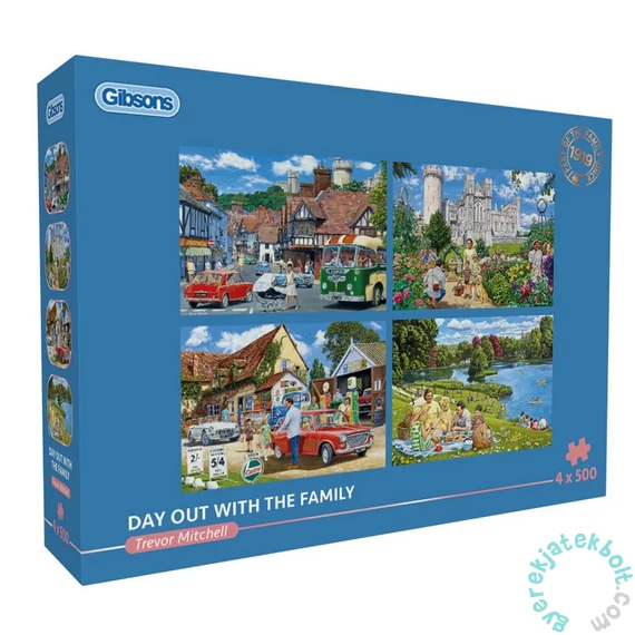 Gibsons 4x500 db-os puzzle - Day out with the Family (G5067)