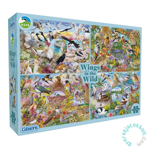 Gibsons 4x500 db-os puzzle - RSPB Wings in the Wild (G5074)