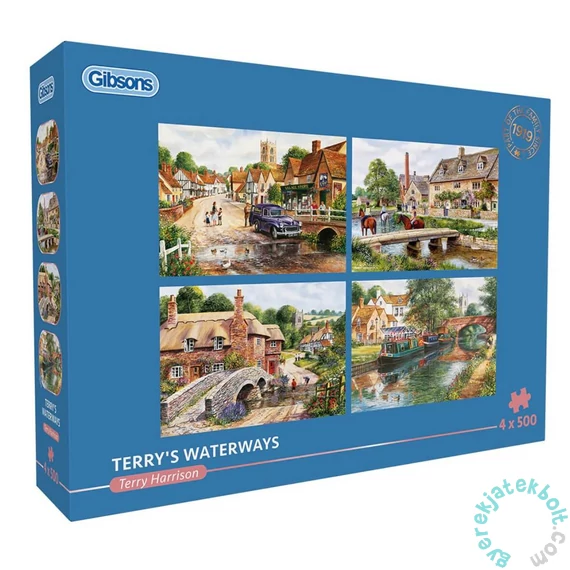 Gibsons 4x500 db-os puzzle - Terry's Waterways (G5070)