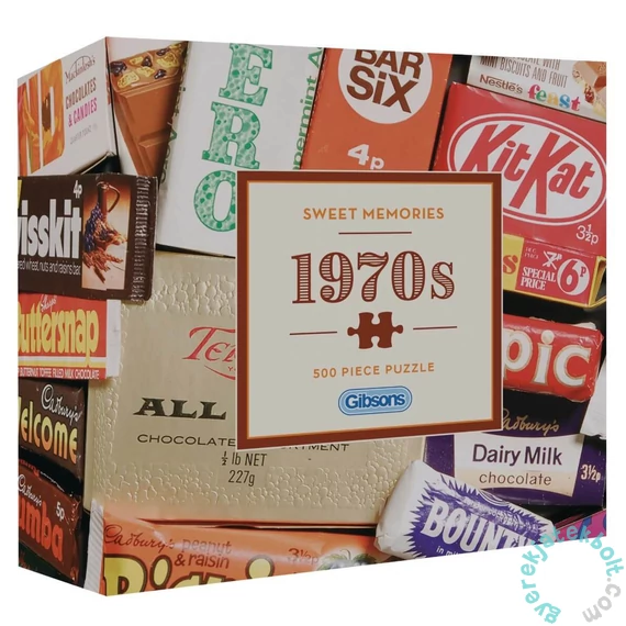 Gibsons 500 db-os Gift puzzle - Sweet Memories of the 1970s (G3442)