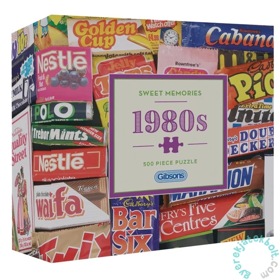 Gibsons 500 db-os Gift puzzle - Sweet Memories of the 1980s (G3443)