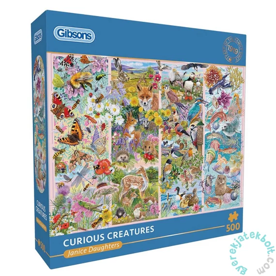 Gibsons 500 db-os puzzle - Curious Creatures (G3166)